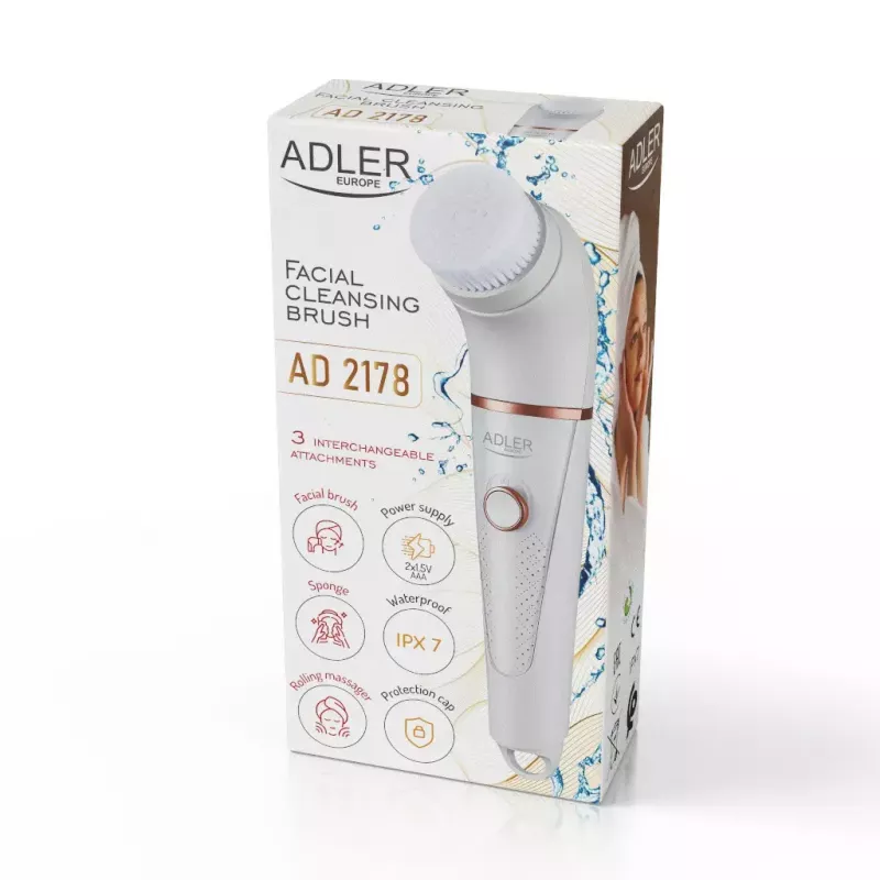 Adler AD 2178 Vibruojantis ir besisukantis veido šepetėlis