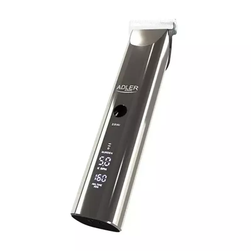 Plaukų kirpimo mašinėlė Adler AD 2834 sidabrinė 3 mm – 1,2 cm LCD
