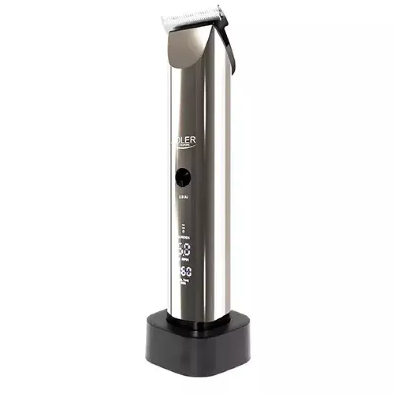 Plaukų kirpimo mašinėlė Adler AD 2834 sidabrinė 3 mm – 1,2 cm LCD