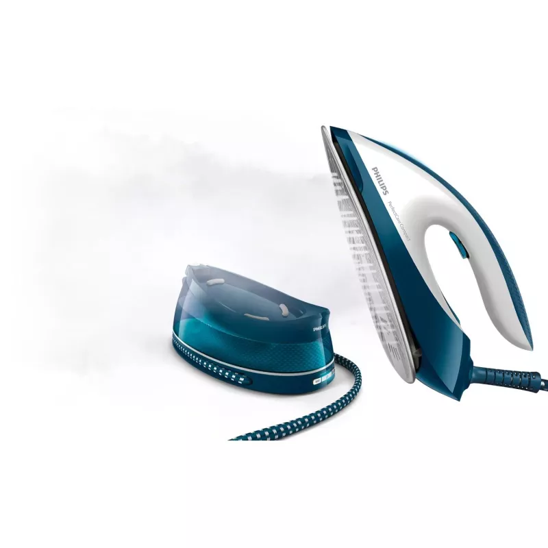 Philips GC7844/20 garų lyginimo stotis 2400 W 1.5 L SteamGlide padas, akva spalva, balta
