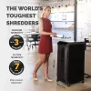 Popieriaus smulkintuvas Fellowes AutoMax 600M, mikro pjūvis, 60 dB, 23 cm, juodas
