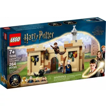 LEGO Harry Potter rinkinys Hogvartso pirmoji skraidymo pamoka 76395 su Harry ir Draco minifigūrėlėmis