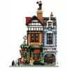 LEGO Icons statybinis rinkinys 10350 Tudor kampinis namas – 3 266 detalės, 8 minifigūrėlės, amžius 18+, 260×250×310 mm