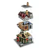 LEGO Icons statybinis rinkinys 10350 Tudor kampinis namas – 3 266 detalės, 8 minifigūrėlės, amžius 18+, 260×250×310 mm