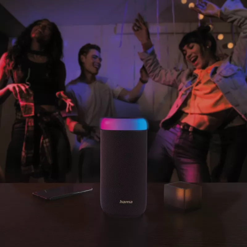 Nešiojamas garsiakalbis Hama Shine 2.0 stereo, juodas, 30 W