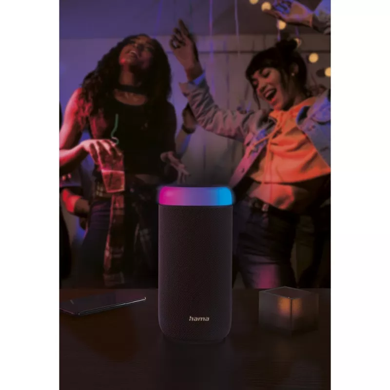 Nešiojamas garsiakalbis Hama Shine 2.0 stereo, juodas, 30 W