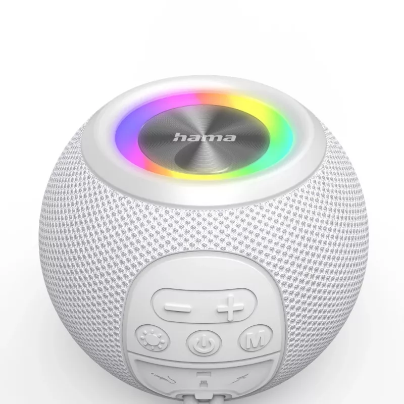 Hama 00188238 nešiojamas / vakarėlių garsiakalbis Mono baltas 5 W