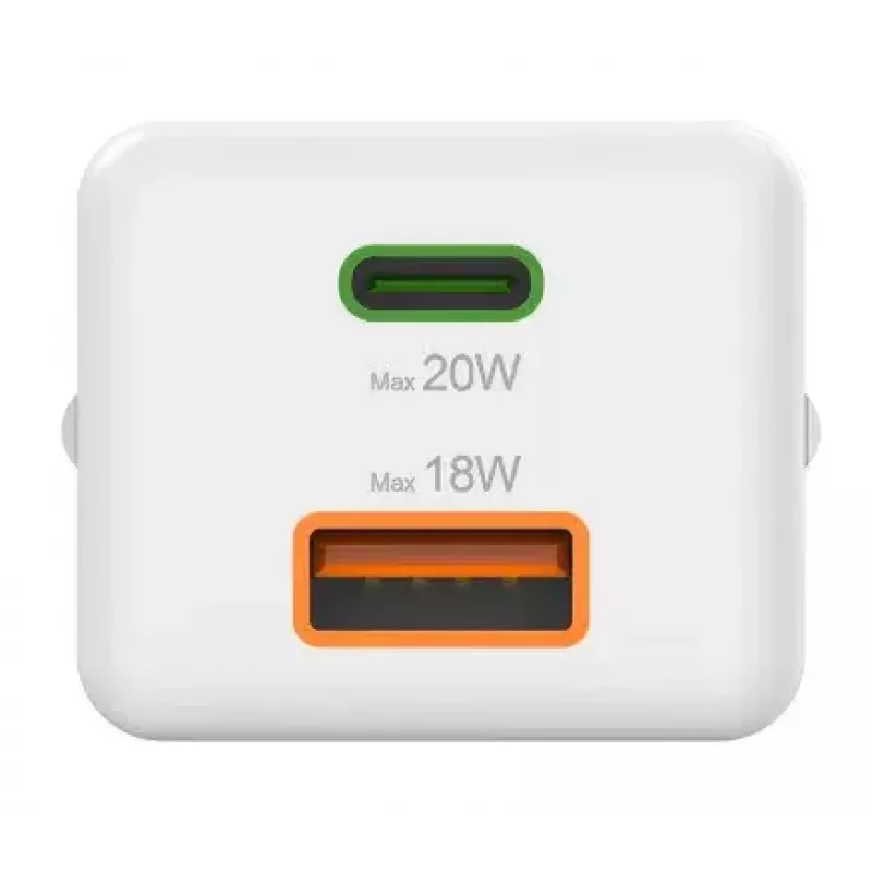 Hama 00201991 greitasis sieninis USB-C ir USB-A įkroviklis 20 W baltas