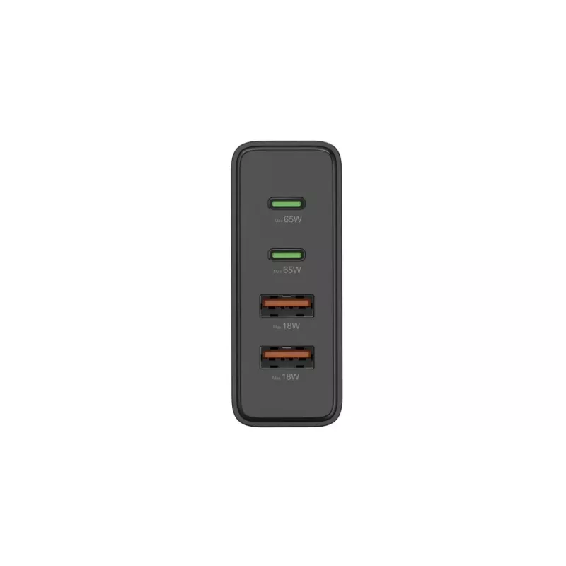 Hama 00201979 greitasis AC įkroviklis nešiojamam kompiuteriui, powerbankui, išmaniajam telefonui, planšetei, juodas, 65 W, GaN