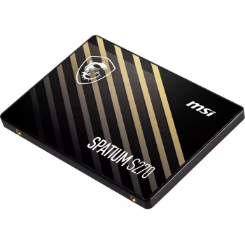 SSD 2.5 colio SATA III MSI SPATIUM S270 480GB — 3D NAND, 450 MB/s rašymas