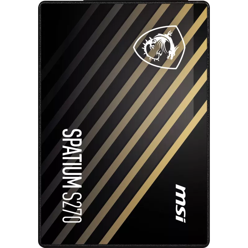 SSD 2.5 colio SATA III MSI SPATIUM S270 480GB — 3D NAND, 450 MB/s rašymas