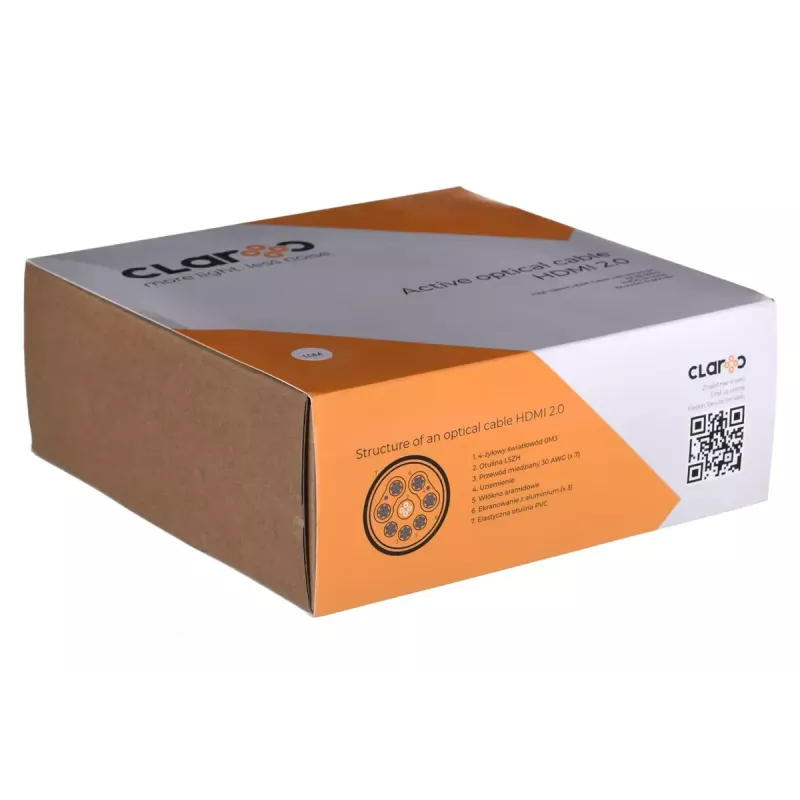 HDMI kabelis Claroc FEN-HDMI-20-10M — 10,0 m, 4K@60Hz