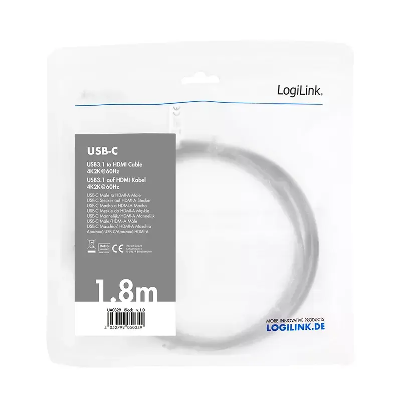 USB grafikos adapteris LogiLink UA0329 Juodas