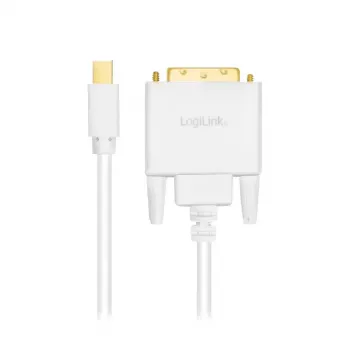 Adapterio laidas LogiLink CV0137 Mini DisplayPort į DVI 1,8 m baltas