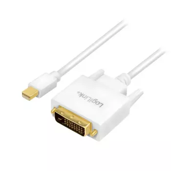 Adapterio laidas LogiLink CV0137 Mini DisplayPort į DVI 1,8 m baltas