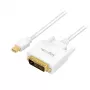 Adapterio laidas LogiLink CV0137 Mini DisplayPort į DVI 1,8 m baltas