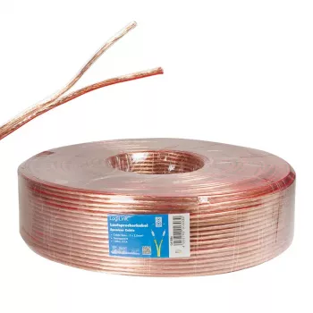 Audio kabelis LogiLink CA1086 100 m permatomas