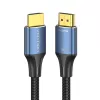 HDMI kabelis Vention 2.1 8K 2 m, pintas medvilninis apvalkalas, 48 Gbit/s, 120 Hz, HDMI Type A kištukas–kištukas, mėlynas