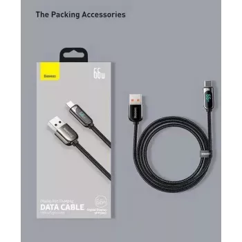 USB laidas Baseus CASX020001 1 m USB A USB C juodas