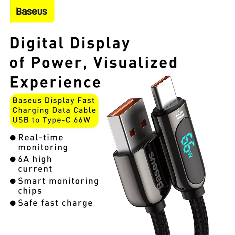 USB laidas Baseus CASX020001 1 m USB A USB C juodas