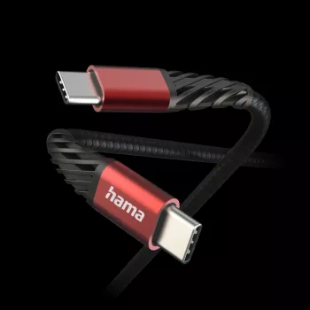 Hama Extreme USB laidas USB 2.0 1,5 m USB C juodas, raudonas