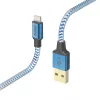 Laidas Hama Reflective 1,5 m mėlynas Lightning į USB A 2,4 A