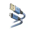 Laidas Hama Reflective 1,5 m mėlynas Lightning į USB A 2,4 A