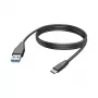 Hama 00201597 USB kabelis USB 2.0 3 m USB C USB A juodas