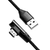 USB kabelis LogiLink CU0142 USB 2.0 0,3 m USB A – Micro-USB B juodas
