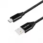 USB kabelis LogiLink CU0143 USB 2.0 0,3 m USB A Micro-USB B juodas