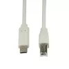 LogiLink CU0160 USB 2.0 laidas iš USB-C į USB-B, 1 m, pilkas