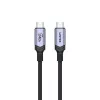 Unitek C14110GY-2M USB-C į USB-C kroviklio laidas, PD 240 W (48 V/5 A), 2 m, juodai pilkas