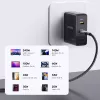 Unitek C14110GY-2M USB-C į USB-C kroviklio laidas, PD 240 W (48 V/5 A), 2 m, juodai pilkas