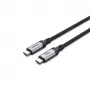 Unitek C14110GY-2M USB-C į USB-C kroviklio laidas, PD 240 W (48 V/5 A), 2 m, juodai pilkas