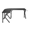Kampinis žaidimų stalas Huzaro Hero 6.3 Black L formos anglies pluošto viršus 1540×1170×740 mm