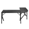 Kampinis žaidimų stalas Huzaro Hero 6.3 Black L formos anglies pluošto viršus 1540×1170×740 mm