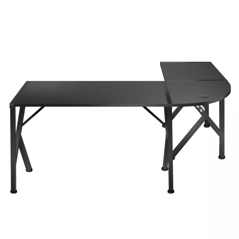 Kampinis žaidimų stalas Huzaro Hero 6.3 Black L formos anglies pluošto viršus 1540×1170×740 mm