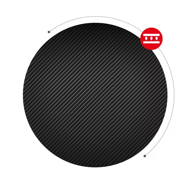 Kampinis žaidimų stalas Huzaro Hero 6.3 Black L formos anglies pluošto viršus 1540×1170×740 mm