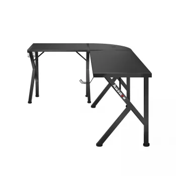 Kampinis žaidimų stalas Huzaro Hero 6.3 Black L formos anglies pluošto viršus 1540×1170×740 mm