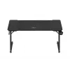 Ergonominis žaidimų stalas huzaro Hero 3.3 Juodas – tiesus stačiakampis 1400x600 mm