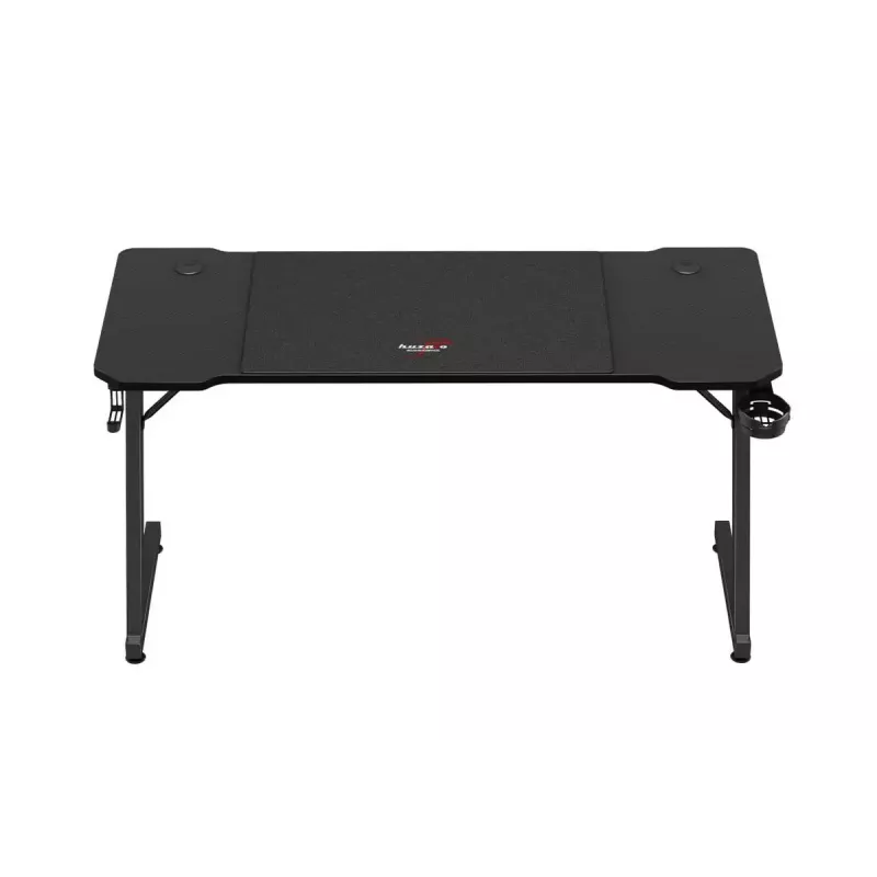 Ergonominis žaidimų stalas huzaro Hero 3.3 Juodas – tiesus stačiakampis 1400x600 mm