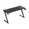 Ergonominis žaidimų stalas huzaro Hero 3.3 Juodas – tiesus stačiakampis 1400x600 mm