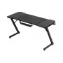 Ergonominis žaidimų stalas huzaro Hero 3.3 Juodas – tiesus stačiakampis 1400x600 mm