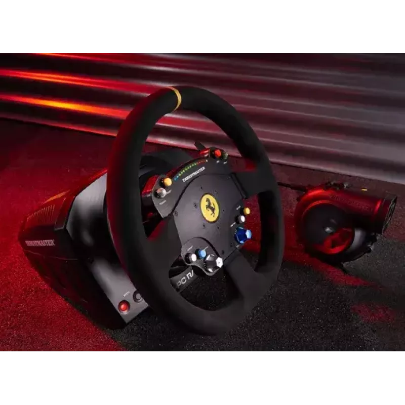 Thrustmaster TS-PC Racer Ferrari 488 Challenge Edition vairas, juodas, USB 2.0, analoginis/digitalinis