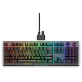 Alienware Tri-Mode AW920K klaviatūra žaidimams USB + RF belaidis + Bluetooth pilka