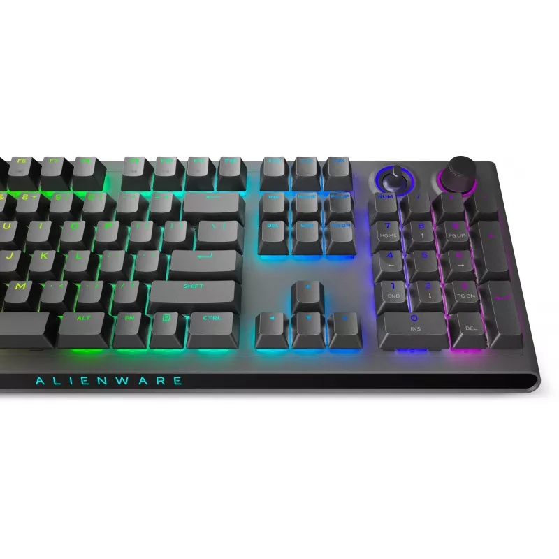 Alienware Tri-Mode AW920K klaviatūra žaidimams USB + RF belaidis + Bluetooth pilka