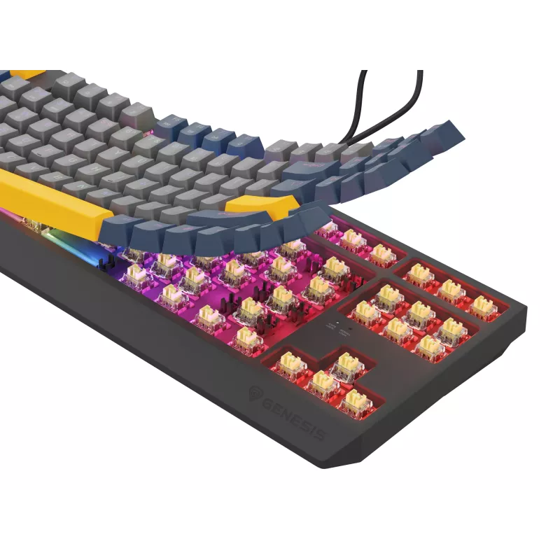 GENESIS Thor 230 TKL klaviatūra žaidimams USB QWERTY anglų mėlyna