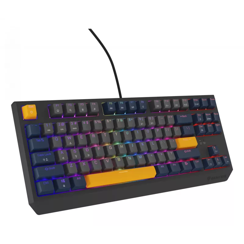 GENESIS Thor 230 TKL klaviatūra žaidimams USB QWERTY anglų mėlyna