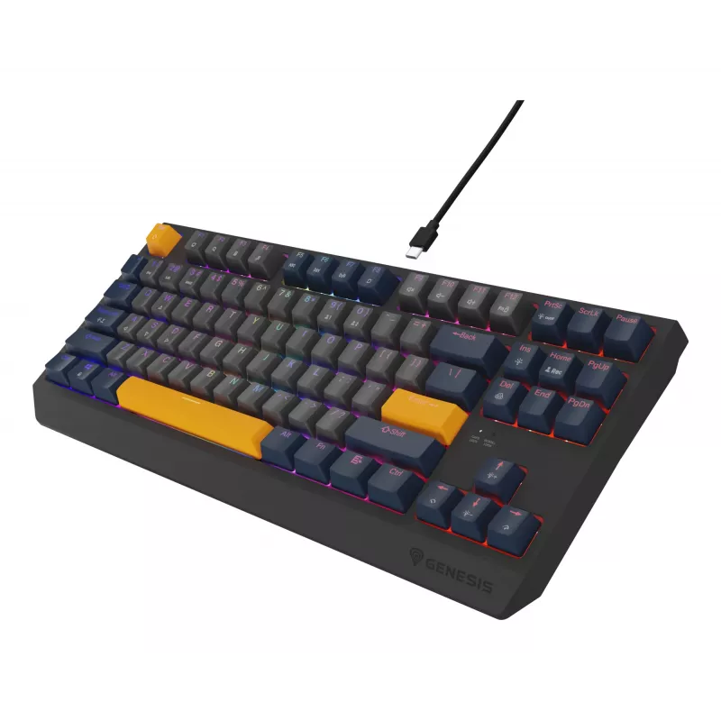 GENESIS Thor 230 TKL klaviatūra žaidimams USB QWERTY anglų mėlyna