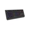 Mechaninė žaidimų klaviatūra GENESIS Thor 230 TKL be skaičių bloko – USB, RF belaidis, Bluetooth, 87 klavišų QWERTY, pilka